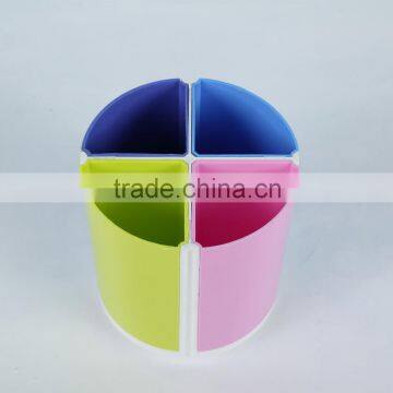 China Supplier Customized Colorful Plastic Multifunction Pen Holder photo-3