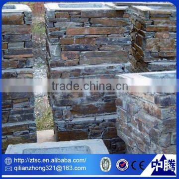 Wellest yellow slate culture stone corner,ledge stone corner/slate wall tile outside corner