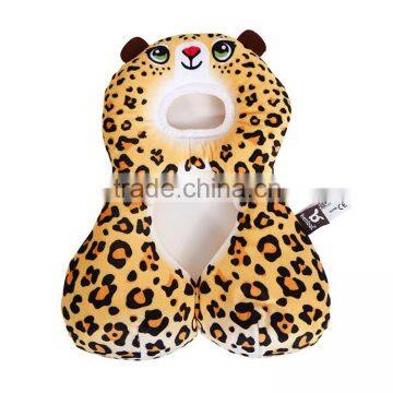 Leopard Design U Shape 100% Cotton Material Baby Neck Pillow