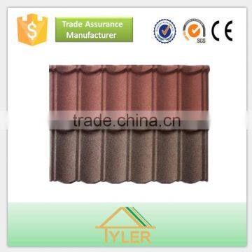 Advanced building construction materials/Classical type sheet color coated metal villa roof tile