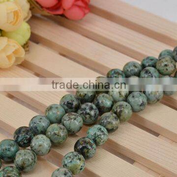Loose Gemstone Beads African Turquoise 4mm to 14 mm Round Beads for Jewelry Making photo-4
