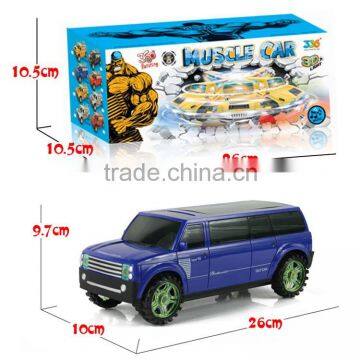 Funny 360 Rotate Battery Operated Music Car Toys for Kids