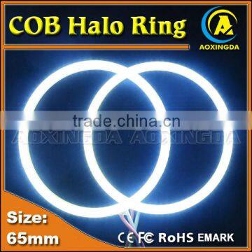 2015 New Type Headlight Halo Ring 65mm Car COB Angel Eyes