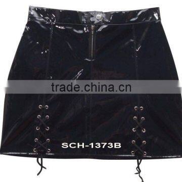 Good Quality Women's Black Sexy PVC Skirt