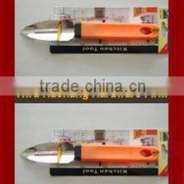 Orange stainless steel grater for kitchen tools, peeler fruit,cucumber grater