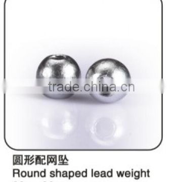 Wholesale round shaped lead fishing net sinkers