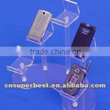 New curved acrylic cell phone display group/stand