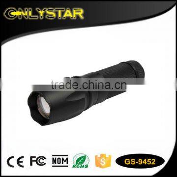 Onlystar GS-9452 strong light wholesale rotate zoom long range flashlight