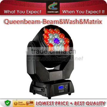Queenbeam 19x12.8w led stage light moving head light