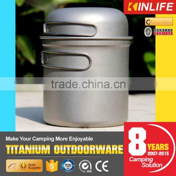 Titanium Camping Cookware Cook Ware With Cook Pan And Cooking Water Pot