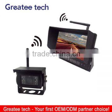 2.4 G car wireless rearview system with ccd camera for bus/truck