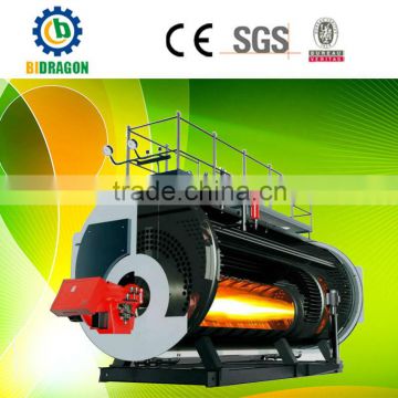 2000kg/h diesel oil and nature gas fired dual fules steam boiler