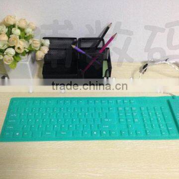 New USB roll-up flexible silicone keyboard