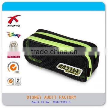 student study multifunction double pen bag nylon pencil bags