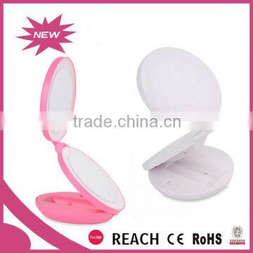 Round Shape LED Lighted Magnifier Foldable Cosmetic Mirror photo-5