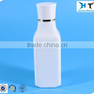 New design 65ml plastic PET square bottle with screw cap / 65ml white square plastic bottle