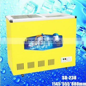 SD-238 open top refrigerator,open showcase refrigerator icecream freezer deep freezer compressor