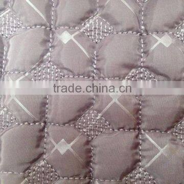 Padded winter embroidery quilting jacket/garment fabric