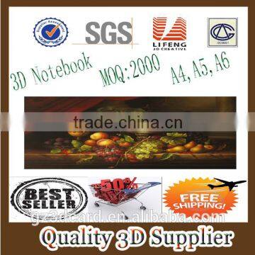 Guangzhou lifeng factory sales 3d notebook for school students