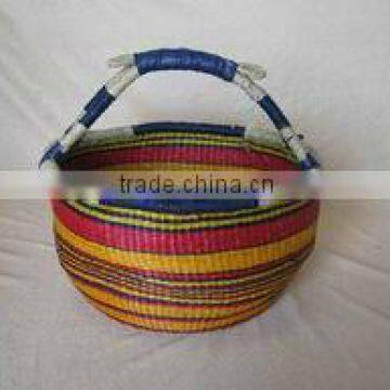 Woven Seagrass Shopping Basket