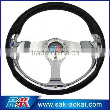 High quality auto plastic model flat steering wheel-320mm