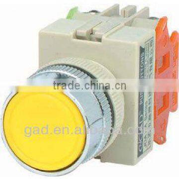 GA1-11BN CNGAD PBC yellow flush push button switch