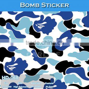 HD-068 Durable Sticker Bomb Camouflage Vinyl Car Body Sticker