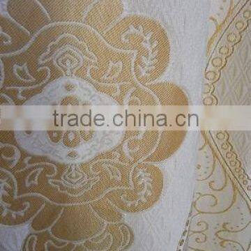 gold-pattern jacquard curtain fabric