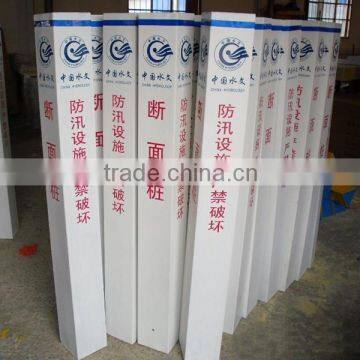 Square Tube Protect Cable Warning Marking Piles With Various Sizes
