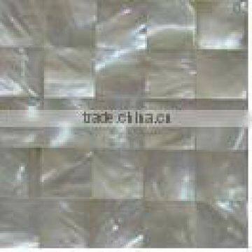 Pure white mothe of pearl seashell mosaic wall decorative material