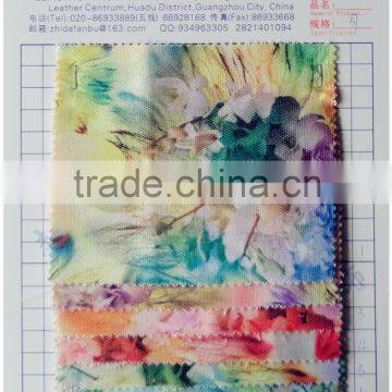 elegant small flower printed fabric 100% polyester transfer printing fabric for backpack bags