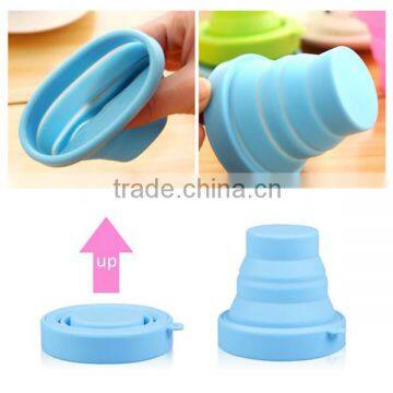 2015 promotional product portable silicone disposable travel cup