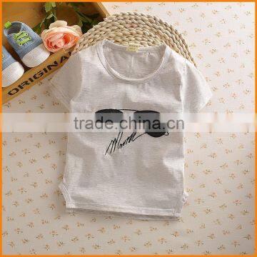 South Korea 2016 Summer New Korean Children T-shirt 100% Cotton T-shirt Embroidered Children Cotton Short Sleeved Glasses photo-4