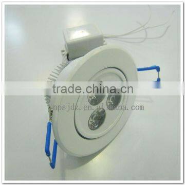 3W White paint led embedded ceiling light