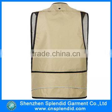 2016 Latest Design Multipocket Dark Green Men' Cargo Vest photo-4