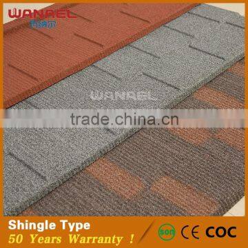 China Famous Manufacturer Wanael Shingle ISO9001 Certificated Flat Roof Tiles Suppliers