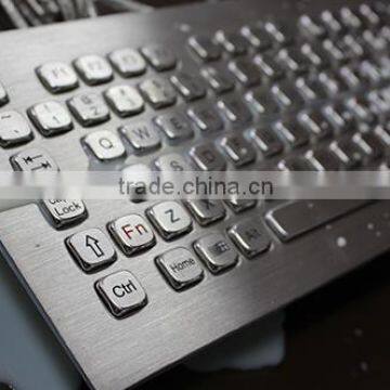 Vandalism Proof Kiosk Keyboards With Trackball