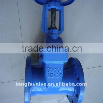 ductile iron resilent rising stem gate valve