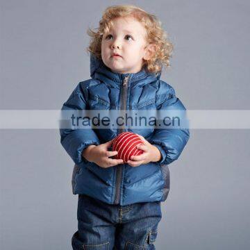 DB2932 dave bella 2015 winter infant coat baby boy down jacket padded jacket outwear boys down coat down jacket