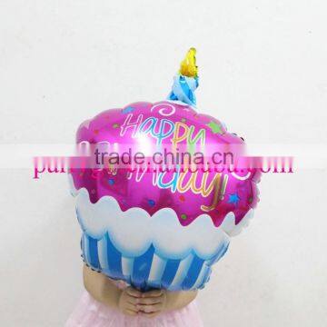 Hot sale 48*30 cm pink color birthday cake balloon for birthday gifts classic toys,foil helium balloons for party decoration