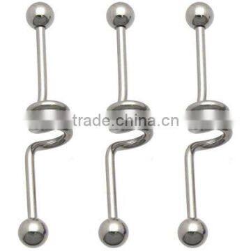 Earlets & Plugs > Industrial Spiral Barbell-Body Jewelry