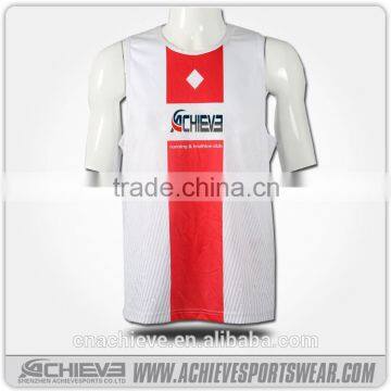Breathable Cutom Running Singlet Sublimated Wholesal Running Vest Runing Wear photo-5