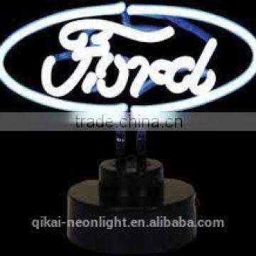 Customer design letter wors inside the oval neon light table lamp