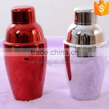 Plastic electroplate cocktail shaker