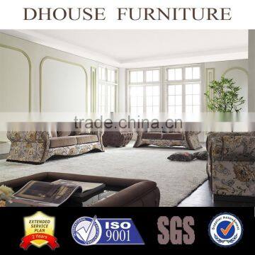 Dubai Neoclassical Furniture Fabric Sofa Set AL024
