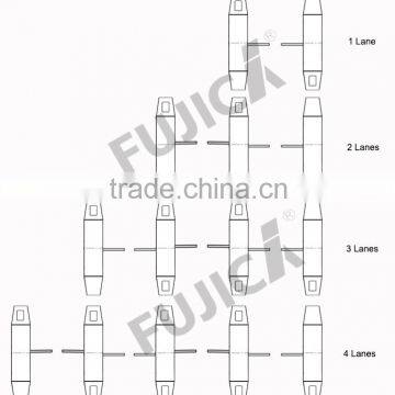 Single Double Commercial Automatic Swing Door Halfhigh Turnstile Door for Airport photo-4