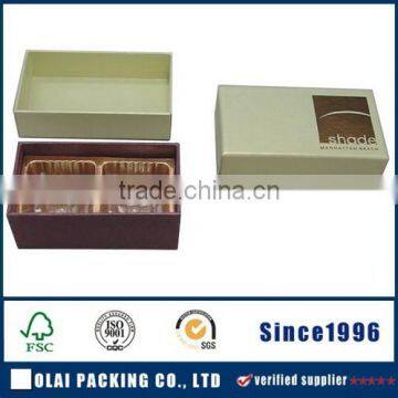 Customrized white elegant paper chocolate box