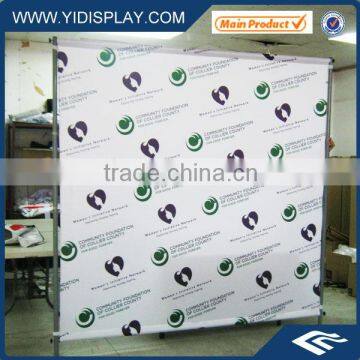 Shop promotional round stand banner