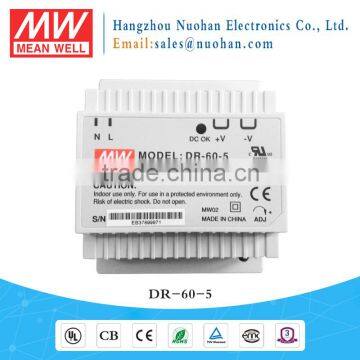 Original Mean Well 60W 5V Industrial DIN Rail Power Supply Industrial power supply 60w industrial DIN Rail power supply 5v