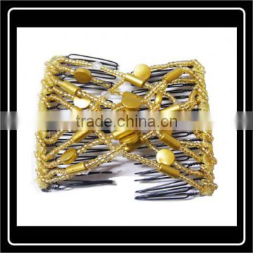 Hot-Sale fashion abstract design pair of metal hair comb,twin hair combs-BBF09021